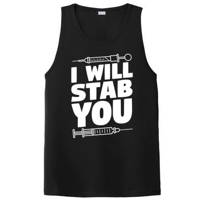 Phlebotomy Lab Assistant Cute Gift I Will Stab You Cute Gift Phlebotomist Cute G PosiCharge Competitor Tank