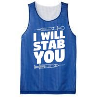 Phlebotomy Lab Assistant Cute Gift I Will Stab You Cute Gift Phlebotomist Cute G Mesh Reversible Basketball Jersey Tank