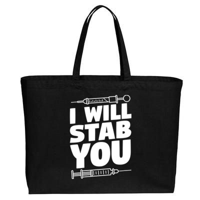 Phlebotomy Lab Assistant Cute Gift I Will Stab You Cute Gift Phlebotomist Cute G Cotton Canvas Jumbo Tote