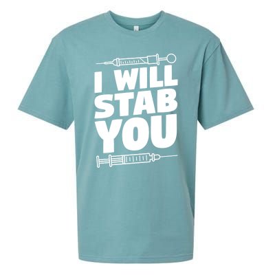 Phlebotomy Lab Assistant Cute Gift I Will Stab You Cute Gift Phlebotomist Cute G Sueded Cloud Jersey T-Shirt