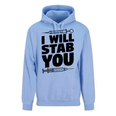 Phlebotomy Lab Assistant Cute Gift I Will Stab You Cute Gift Phlebotomist Cute G Unisex Surf Hoodie