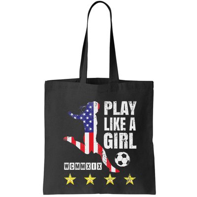Play Like A Girl Soccer Usa United States Bag