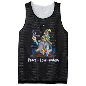 Peace Love Autism Gnome Autism Tie Dye Autism Awareness Mesh Reversible Basketball Jersey Tank