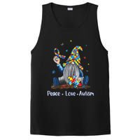 Peace Love Autism Gnome Autism Tie Dye Autism Awareness PosiCharge Competitor Tank