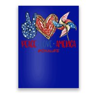 Peace Love America Cma Life Funny Gift Poster