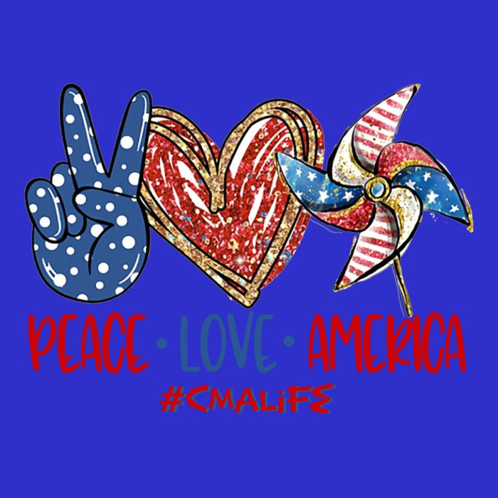 Peace Love America Cma Life Funny Gift Poster