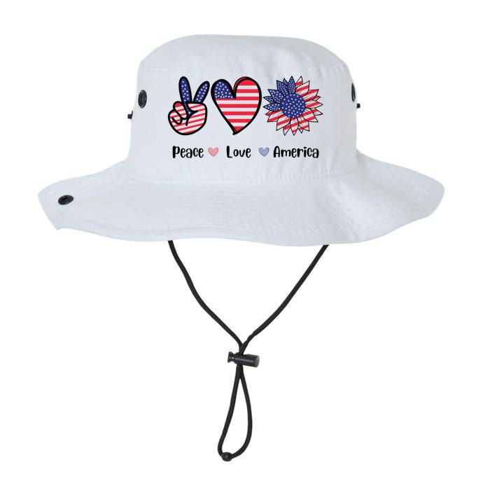 Peace Love America Cute Holiday Legacy Cool Fit Booney Bucket Hat