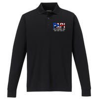 Papi like a normal Dad only cooler Puerto Rican Performance Long Sleeve Polo