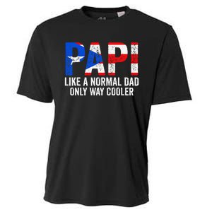 Papi like a normal Dad only cooler Puerto Rican Cooling Performance Crew T-Shirt