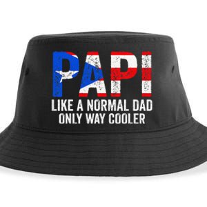 Papi like a normal Dad only cooler Puerto Rican Sustainable Bucket Hat