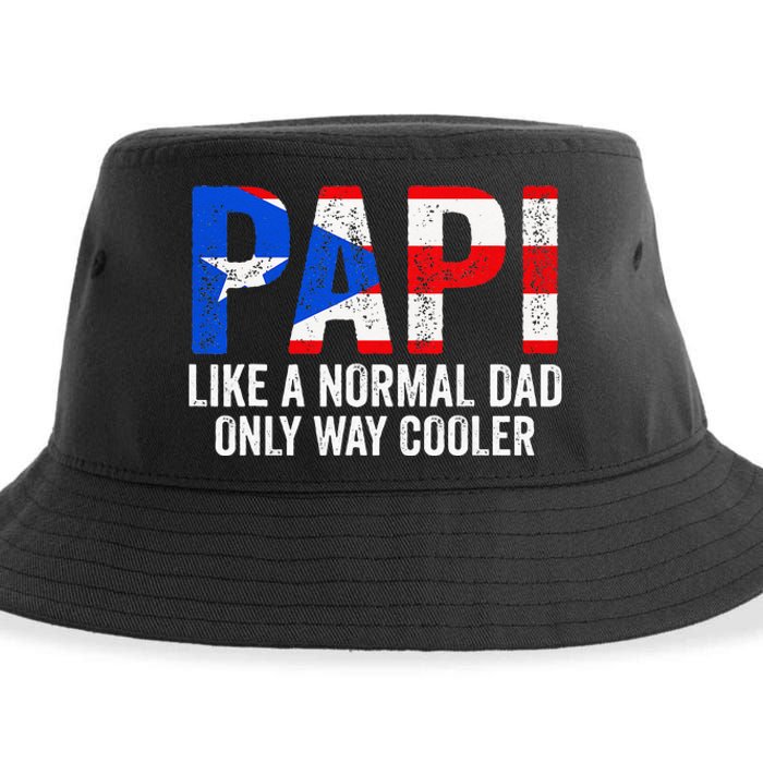 Papi like a normal Dad only cooler Puerto Rican Sustainable Bucket Hat