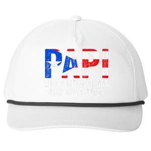 Papi like a normal Dad only cooler Puerto Rican Snapback Five-Panel Rope Hat