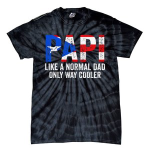 Papi like a normal Dad only cooler Puerto Rican Tie-Dye T-Shirt