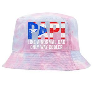 Papi like a normal Dad only cooler Puerto Rican Tie-Dyed Bucket Hat