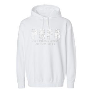 Papa Like A Grandpa But Way Cooler Only Much Fathers Day Garment-Dyed Fleece Hoodie