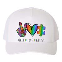 Peace Love Autism Colorful Yupoong Adult 5-Panel Trucker Hat