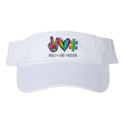 Peace Love Autism Colorful Visor