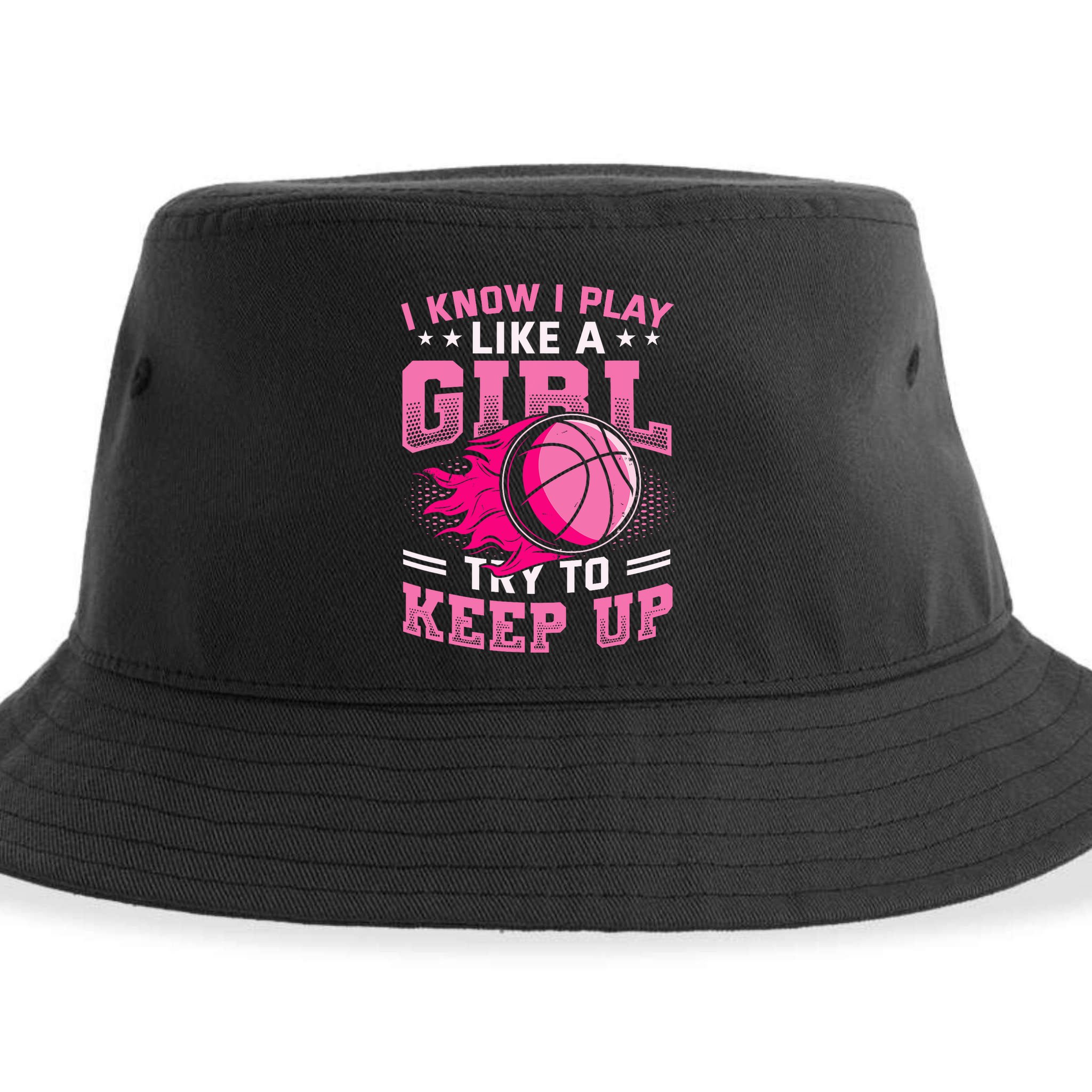 Play Like A Girl Basketball Sustainable Bucket Hat