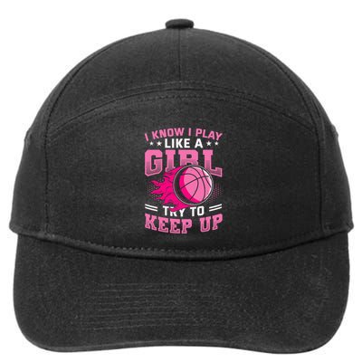 Play Like A Girl Basketball 7-Panel Snapback Hat