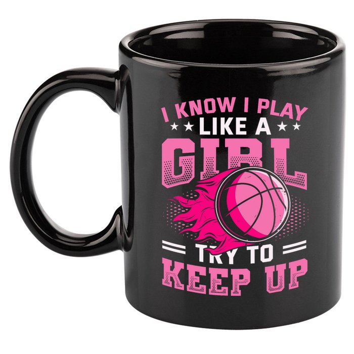Play Like A Girl Basketball 11oz C Handle Ceramic Mug