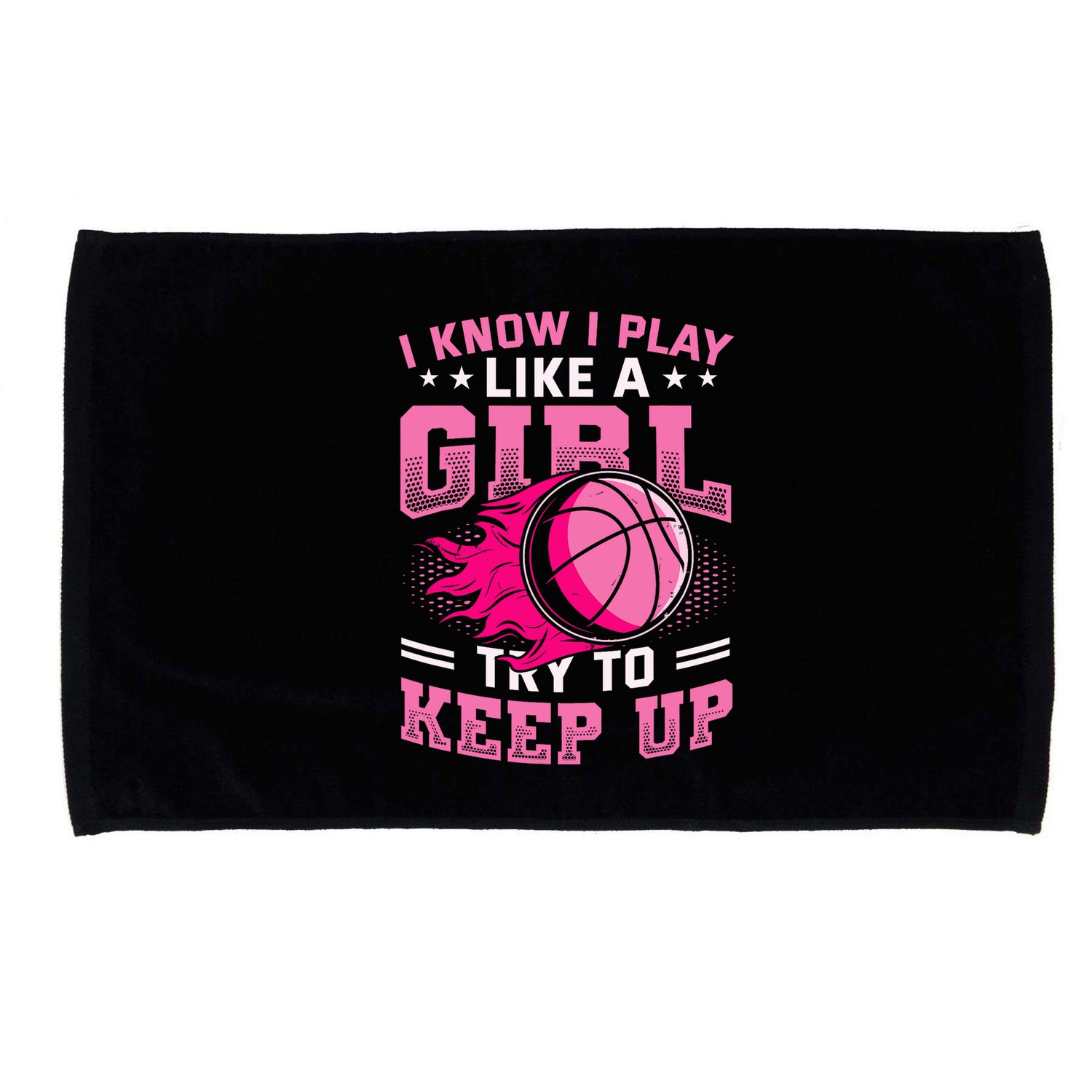 Play Like A Girl Basketball Microfiber Hand Towel
