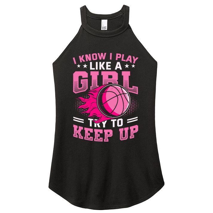 Play Like A Girl Basketball Women's Perfect Tri Rocker Tank