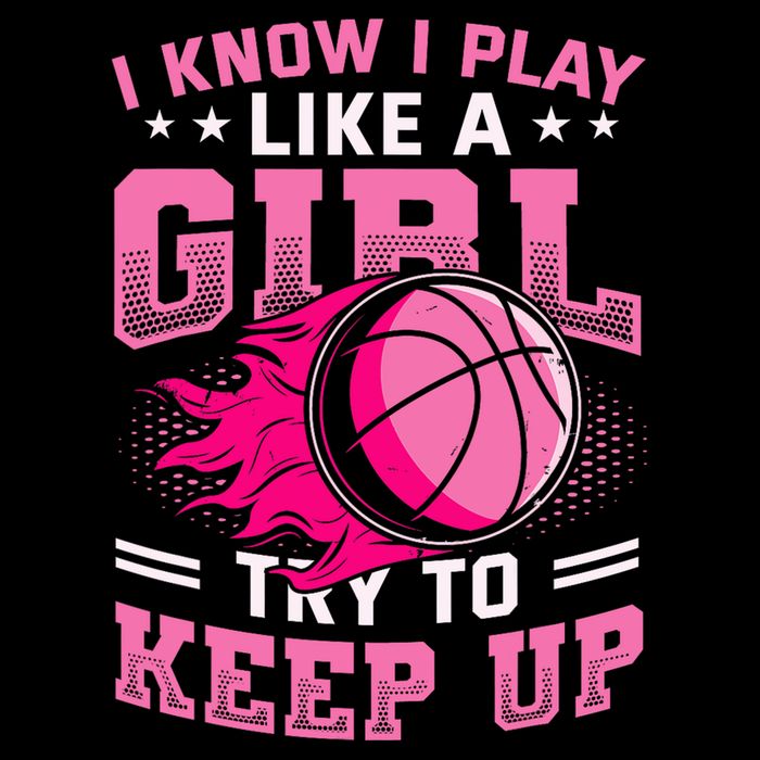 Play Like A Girl Basketball Kids T-Shirt