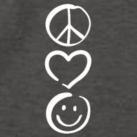 Peace Love And Happiness Peace Sign Heart Smile Vector Backpack