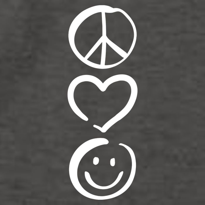 Peace Love And Happiness Peace Sign Heart Smile Vector Backpack