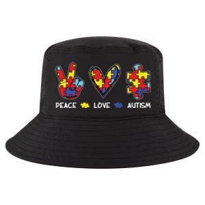 Peace Love Autism Awareness Cool Comfort Performance Bucket Hat