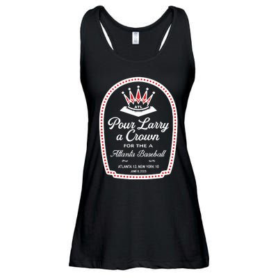 Pour Larry A Crown Atlanta Baseball Ladies Essential Flowy Tank