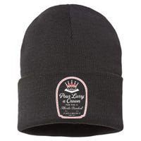 Pour Larry A Crown Atlanta Baseball Sustainable Knit Beanie