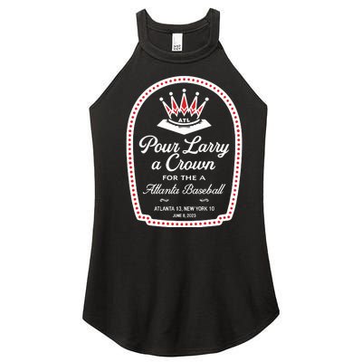 Pour Larry A Crown Atlanta Baseball Women’s Perfect Tri Rocker Tank