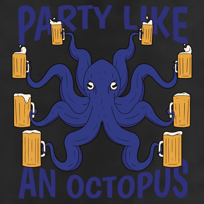 Party Like An Octopus Beer 25L Jumbo Tote