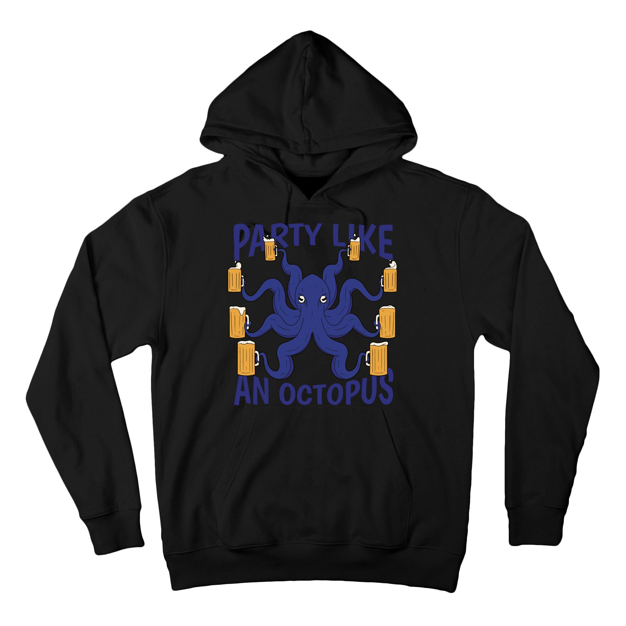 Party Like An Octopus Beer Tall Hoodie