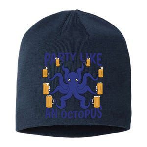 Party Like An Octopus Beer Sustainable Beanie