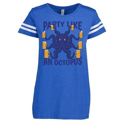 Party Like An Octopus Beer Enza Ladies Jersey Football T-Shirt