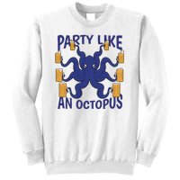 Party Like An Octopus Beer Sweatshirt