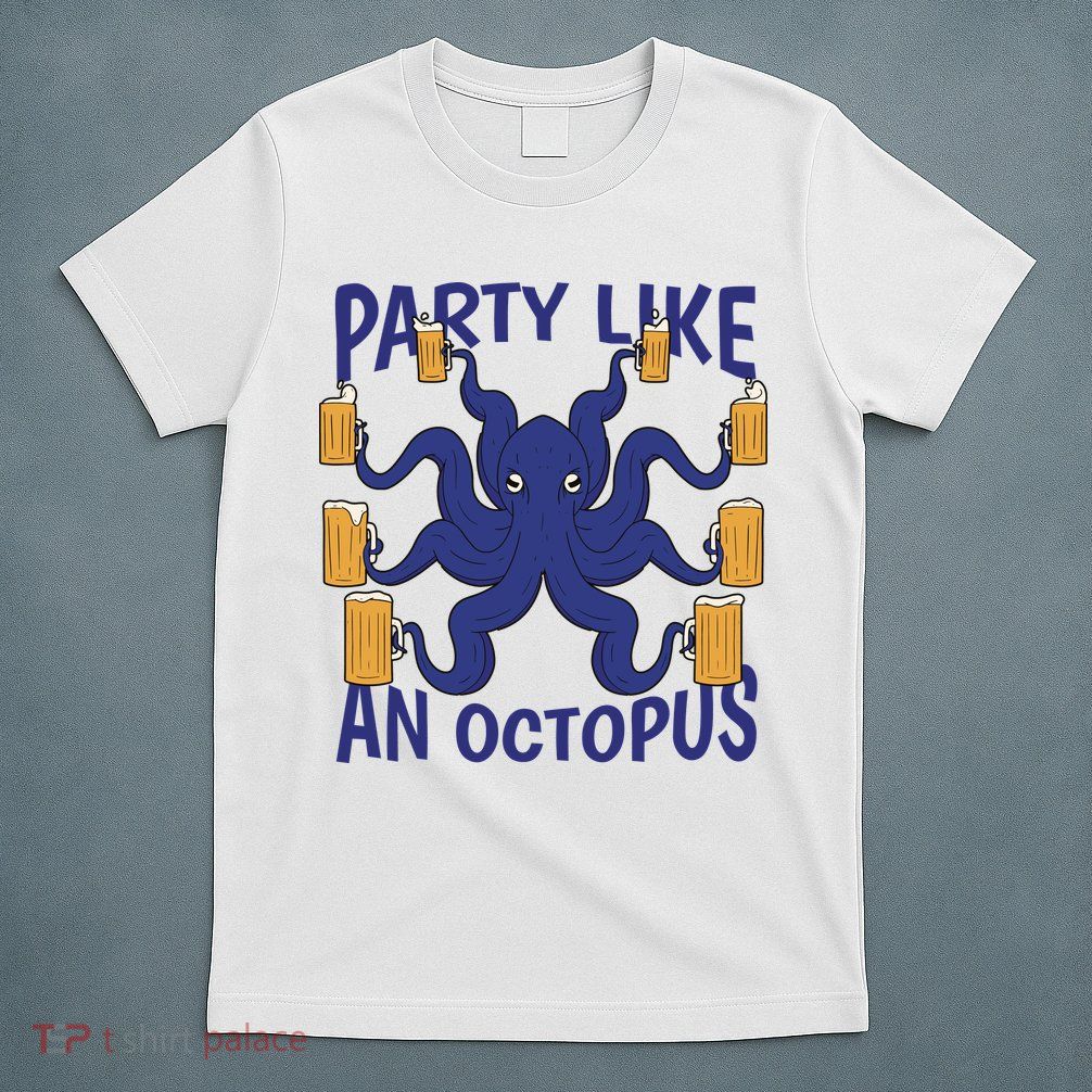 Party Like An Octopus Beer T-Shirt