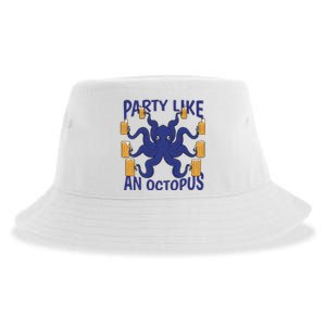 Party Like An Octopus Beer Sustainable Bucket Hat