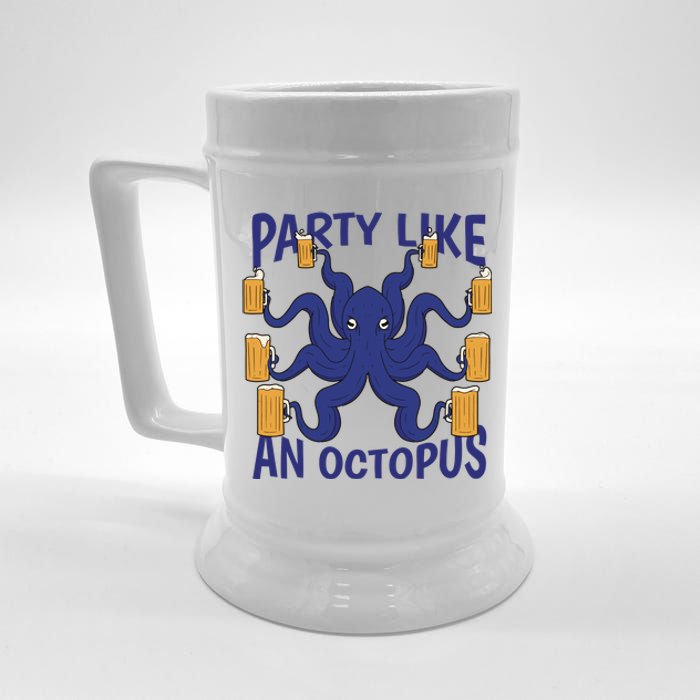 Party Like An Octopus Beer Beer Stein