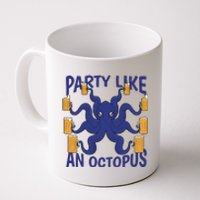 Party Like An Octopus Beer Coffee Mug