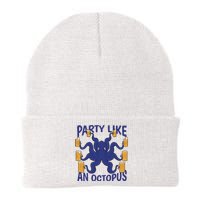 Party Like An Octopus Beer Knit Cap Winter Beanie