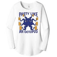 Party Like An Octopus Beer Women's Perfect Tri Tunic Long Sleeve Shirt