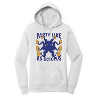 Party Like An Octopus Beer Women's Pullover Hoodie