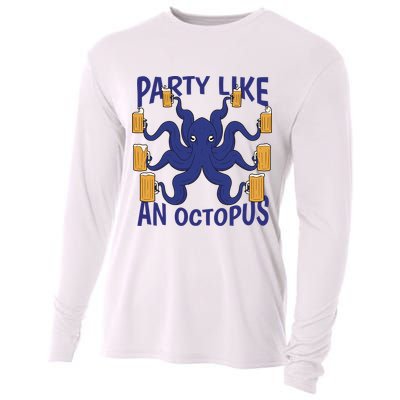 Party Like An Octopus Beer Cooling Performance Long Sleeve Crew