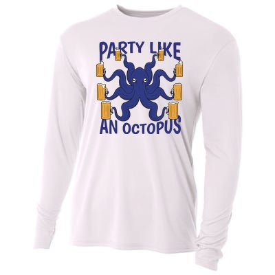 Party Like An Octopus Beer Cooling Performance Long Sleeve Crew