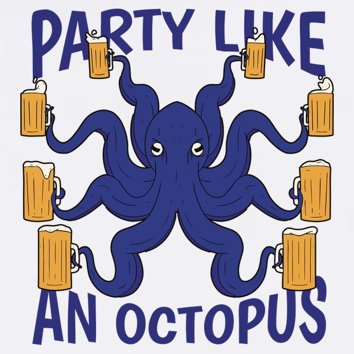 Party Like An Octopus Beer Womens Tank Top