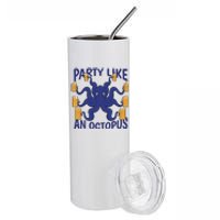 Party Like An Octopus Beer Stainless Steel Tumbler