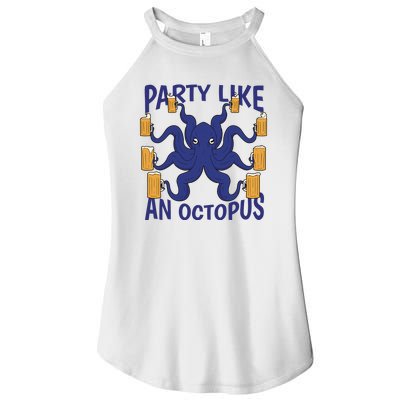 Party Like An Octopus Beer Women's Perfect Tri Rocker Tank